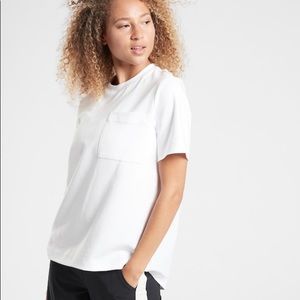 Athleta White Gallery Tee
